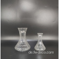 Klares Mini -Rippen hohe Borosilikatglas schöne Vase